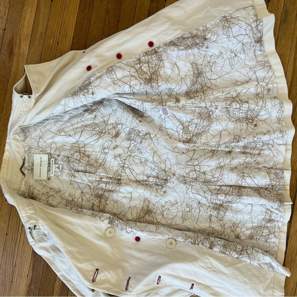 Banana Republic Beige Short Trench Coat | Petite M - Picture 8 of 8